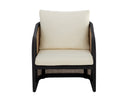 Charcoal Stinson Cream Lounge Chair Palermo by Matho Sun, view 2