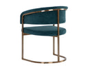 Gold Danny Teal Dining Armchair Marris by Matho Sun, view 4