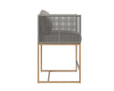 Natural Palazzo Taupe Counter Stool Crete by Matho Sun, view 2