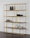 Extra Large Antique Brass Bookcase Eiffel by Matho Sun, view 3