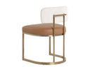 Napa Cognac / Rhea Light Barley Dining Chair Larissa by Matho Sun, view 4