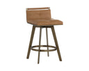 Milliken Cognac Counter Stool Arizona Swivel by Matho Sun