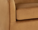 Dark Bronze Gold Sky Lounge Chair Hazel Swivel by Matho Sun, view 6