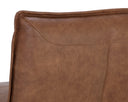 Cognac Leather Chair Colson Swivel Armless by Matho Sun, view 7