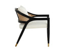 Linoso Ivory Lounge Chair Kirsten by Matho Sun, view 3