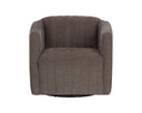 Rika Chocolate Lounge Chair Garrison Swivel by Matho Sun, view 2
