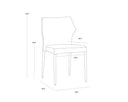 City Beige Dining Chairs set of 2 James Stackable by Matho Sun, view 7