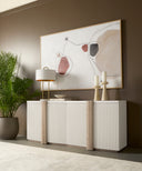 White Marble Matte White Table Lamp Kezna by Matho Sun, view 8