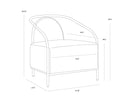 Cantina Black Lounge Chair Cicero by Matho Sun, view 6