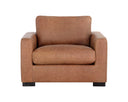 Marseille Camel Leather Armchair Baylor by Matho Sun, view 2