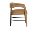 Ludlow Sesame Leather Dining Armchair Mavia by Matho Sun, view 3