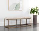 Burnished Brass Piccolo Prosecco Bench Alley by Matho Sun, view 6