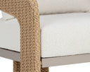 Natural Louis Cream Lounge Chair Pylos by Matho Sun, view 6