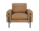 Ludlow Sesame Leather Armchair Camus by Matho Sun, view 2