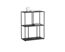 Small Black Bookcase Eiffel Low by Matho Sun