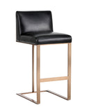 Antique Brass Cantina Black Barstool Dean by Matho Sun