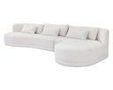 Raf Copenhagen White Sofa Chaise Laken by Matho Sun, view 3