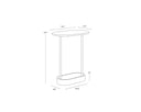 White Marble End Table Eden by Matho Sun, view 5