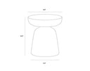 Marble Look Black End Table Lucida by Matho Sun, view 5