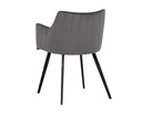Town Grey / Roman Grey Dining Armchair Griffin by Matho Sun, view 3