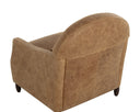Camel Leather Lounge Chair Cynthia by Matho Sun, view 5