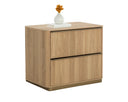 Small Rustic Oak Nightstand Kalla by Matho Sun