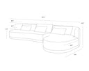 Raf Copenhagen White Sofa Chaise Laken by Matho Sun, view 8