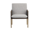 Belfast Heather Grey / Bravo Ash Lounge Chair Bellevue by Matho Sun, view 2