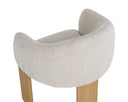 Rustic Oak Dove Cream Dining Armchair Trine by Matho Sun, view 5