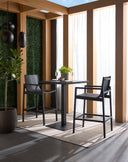 Square Black Bar Table Merano by Matho Sun, view 6