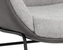 Belfast Heather Grey / Bravo Ash Lounge Chair Lucier by Matho Sun, view 6