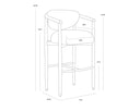 Light Oak Monument Oatmeal Barstool Sigrid by Matho Sun, view 6