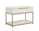 Large Champagne Gold Cream Nightstand Rebel by Matho Sun, view 2