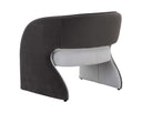 Mina Light Grey / Meg Ash Lounge Chair Rosalia by Matho Sun, view 4