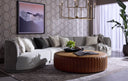 Lucia Tobacco Leather Ottoman Divano by Matho Sun, view 2