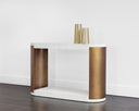 White Console Table Cavette by Matho Sun, view 4