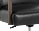 Brown Cortina Black Leather Office Chair Collin by Matho Sun, view 6