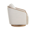 Effie Linen Lounge Chair Tasia Swivel by Matho Sun, view 3