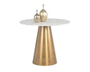 Gold 35.5" Bistro Table Damon by Matho Sun