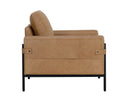Ludlow Sesame Leather Armchair Camus by Matho Sun, view 3