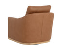 Aline Butternut Leather Lounge Chair Corbin Swivel by Matho Sun, view 4