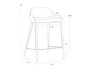 Nightfall Black Counter Stool Astra by Matho Sun, view 5