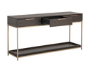 Gold Charcoal Grey Console Table Rebel With Drawers by Matho Sun, view 3