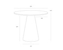 Gunmetal 35.5" Bistro Table Damon by Matho Sun, view 6