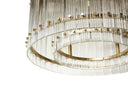 Small Brass Clear Chandelier Kore by Matho Sun, view 4