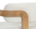 Rustic Oak Heather Ivory Tweed Lounge Chair Madrone by Matho Sun, view 8