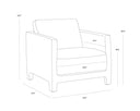 Camel Leather Lounge Chair Rodney by Matho Sun, view 6