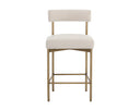 Antique Brass Danny Ivory Counter Stool Seneca by Matho Sun, view 2