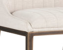 Beige Linen Dining Chairs set of 2 Halden by Matho Sun, view 5