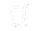 Large Marble Look Table Ava Side by Matho Sun, view 8